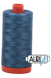 Aurifil Mako 50wt Cotton 1300 m 1422 yd. spool - 4644 Smoke Blue